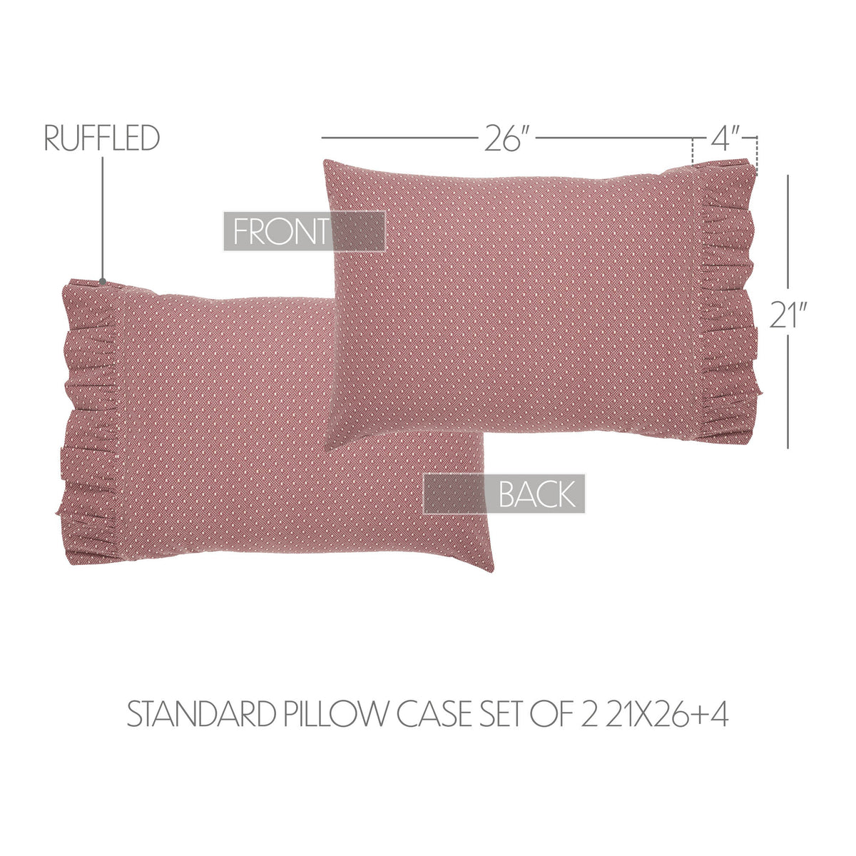 Pip Vinestar 5PC Burgundy Bedding Set