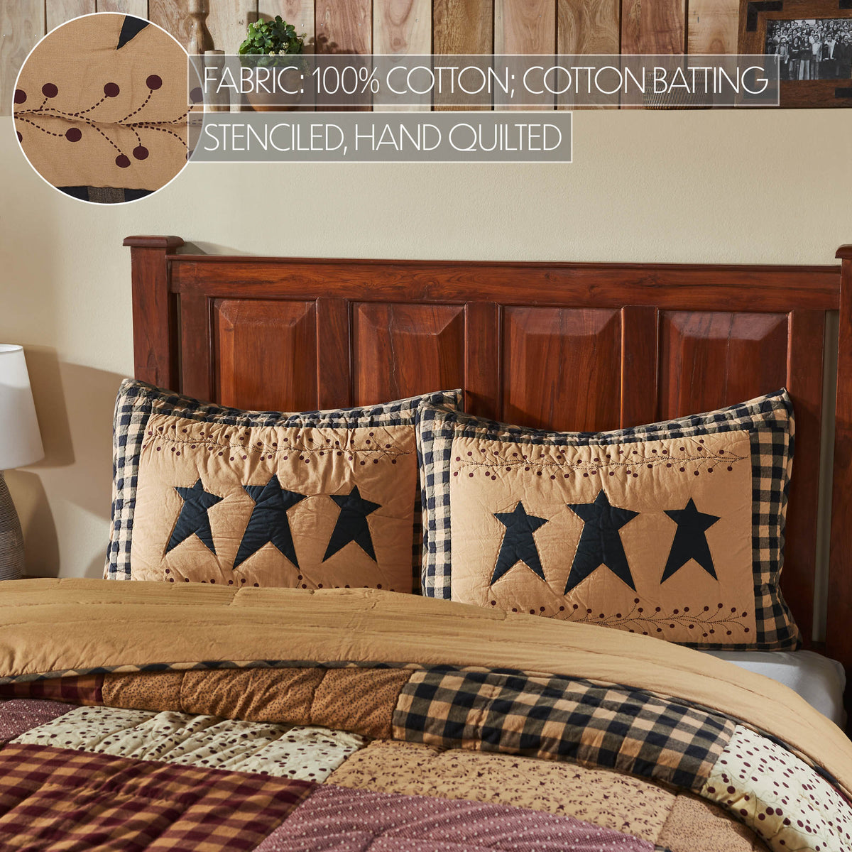 Pip Vinestar 5PC Burgundy Bedding Set