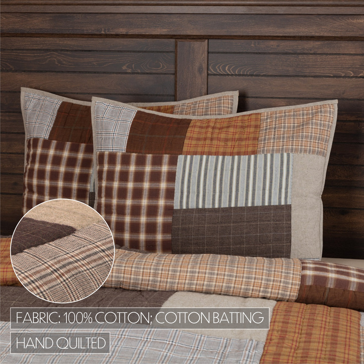 Rory 5PC Greige Bedding Set Twin (1 Quilt, 2 Shams, 2 Pillowcases)