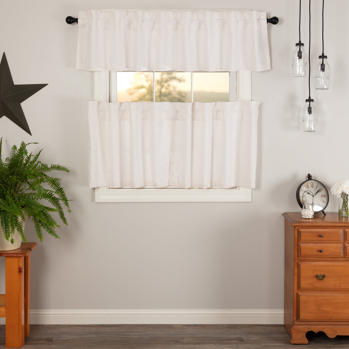 Simple Life Flax Curtain Set