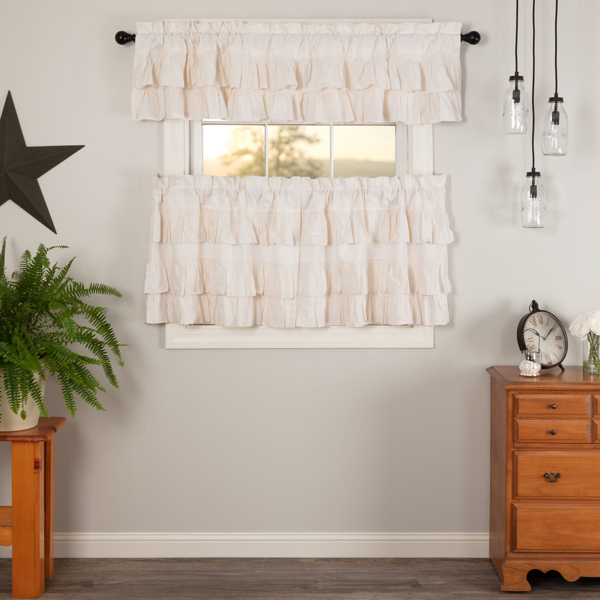 Simple Life Flax Curtain Set