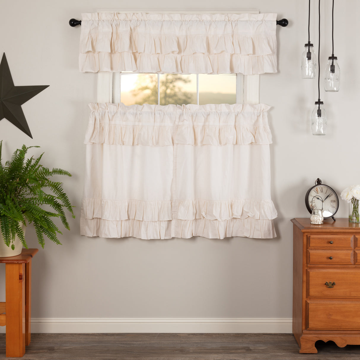 Simple Life Flax Curtain Set