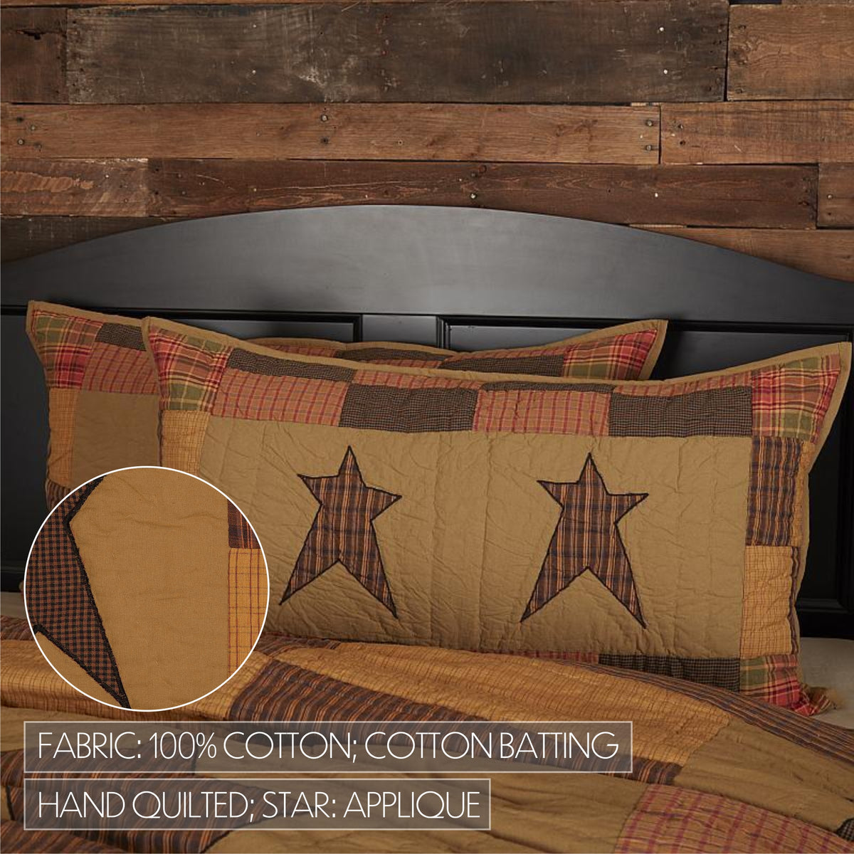 Stratton 5PC Dark Khaki Bedding Set Cal King (1 Quilt, 2 Shams, 2 Pillowcases)
