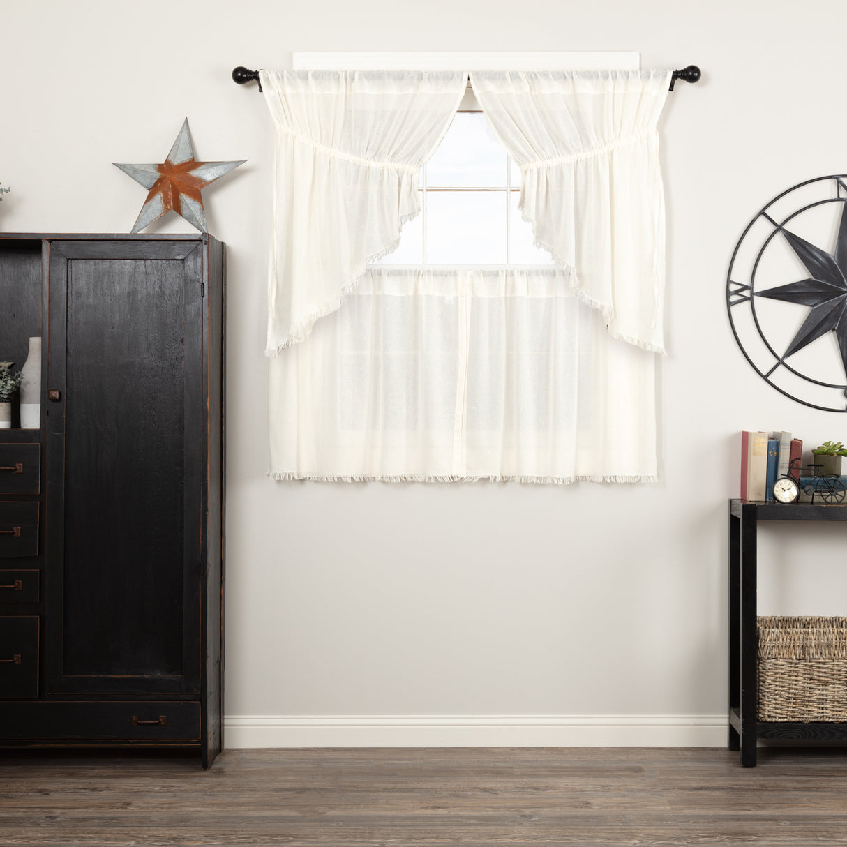 Tobacco Cloth Curtain Set