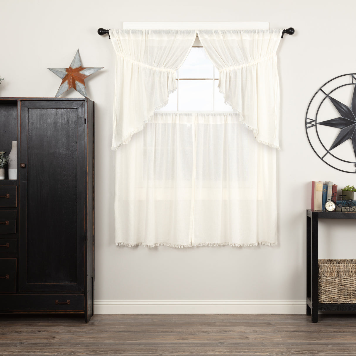 Tobacco Cloth Curtain Set