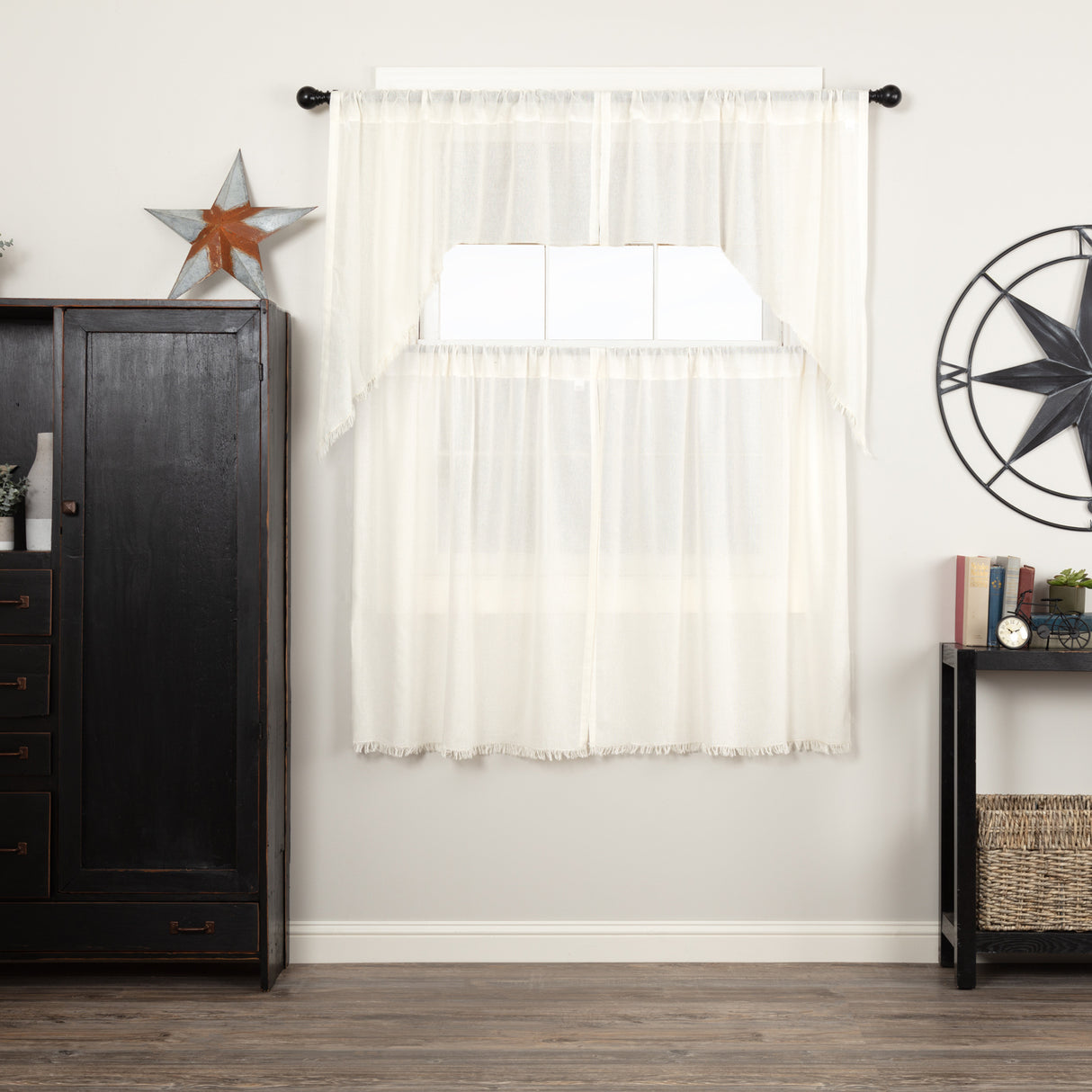 Tobacco Cloth Curtain Set