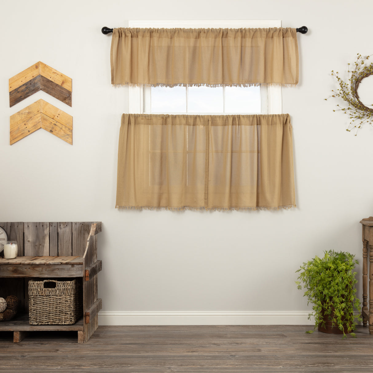 Tobacco Cloth Curtain Set