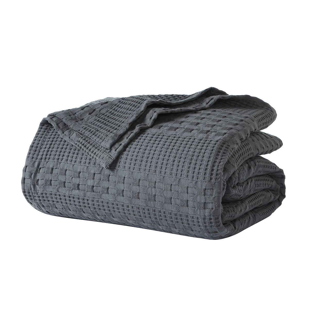 100% Cotton Waffle Weave Blanket & Sham Set of 2