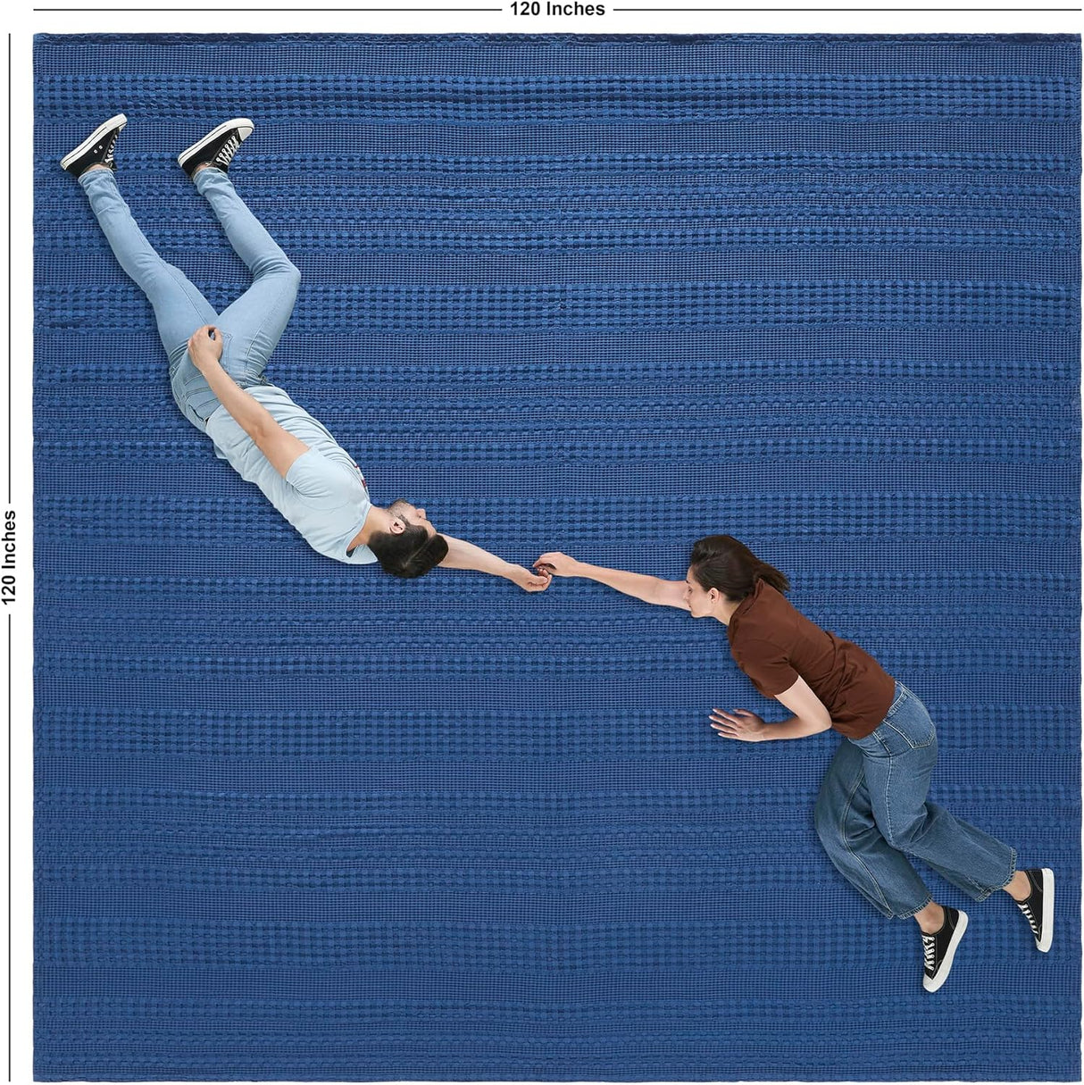 100% Cotton Waffle Weave Blanket & Sham Set of 2