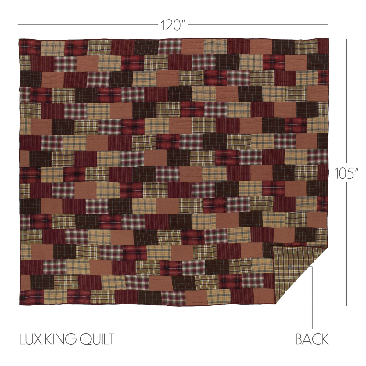 Wyatt 5PC Crimson Bedding Set