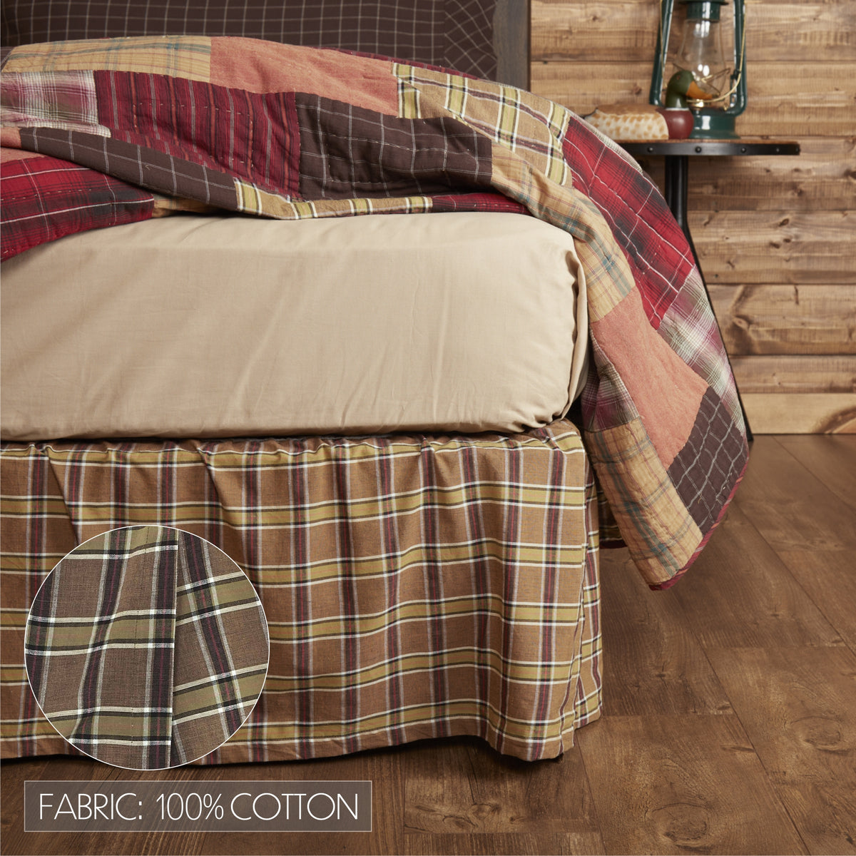 Wyatt 6PC Crimson Bedding Set Luxury King (1 Quilt, 2 Shams, 2 Pillowcases, 1 Bedskirt)