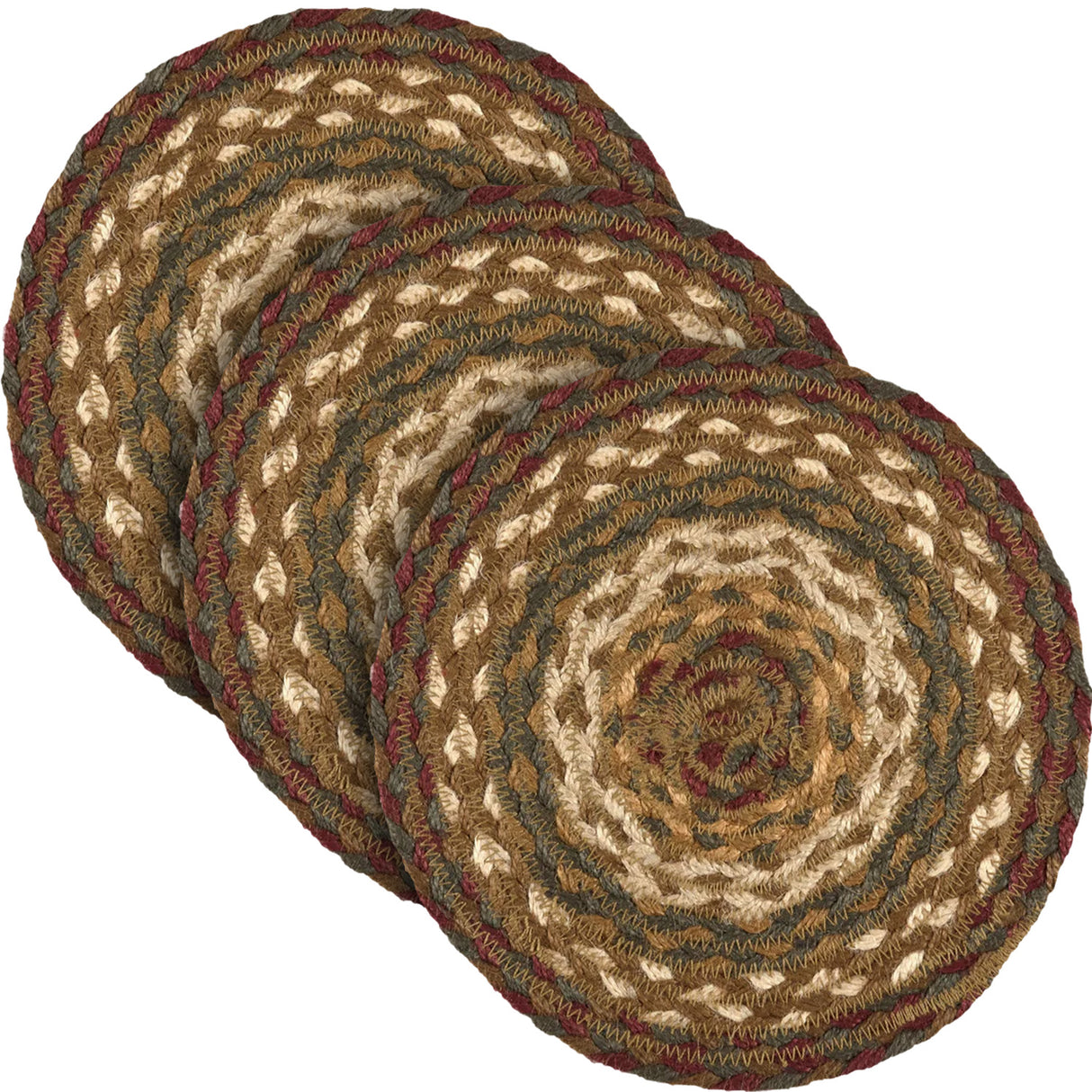 Tea Cabin Jute Trivet 8, Set of 3