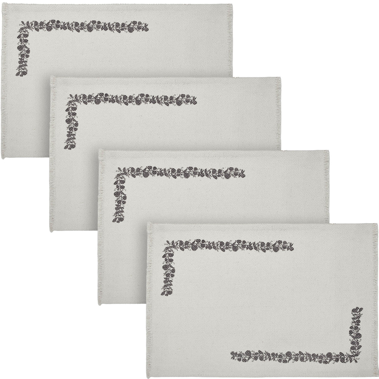 Finders Keepers Eucalyptus Placemat Set of 2 13x19, 4 Pack