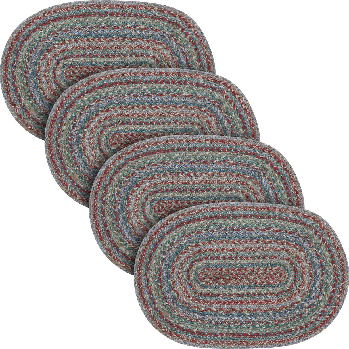 Multi Jute Oval Placemat 13x19, 4 Pack 4 Pack