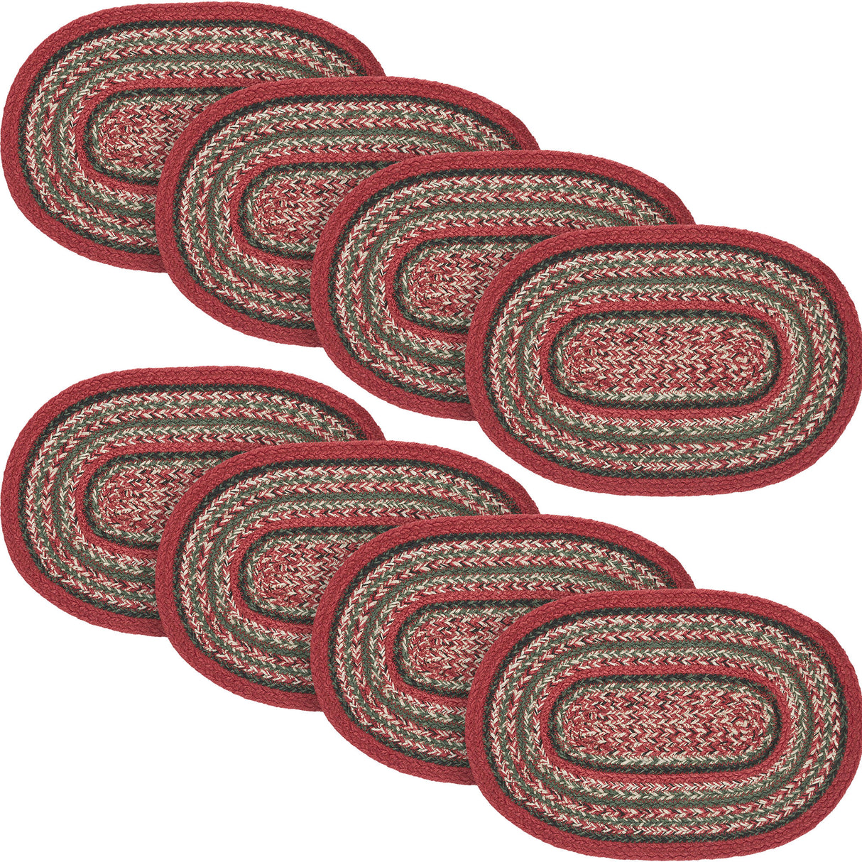 Forrester Indoor/Outdoor Oval Placemat 10x15, 8 Pack 8 Pack