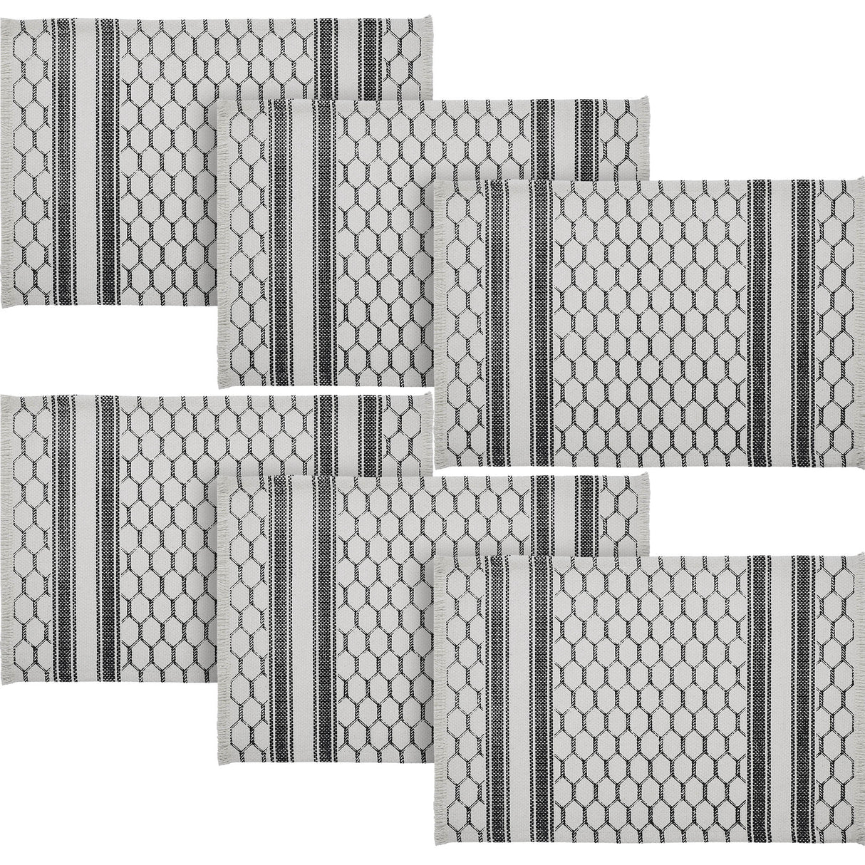 Down Home Placemat Set of 2 13x19, 3 Pack 6 Pack