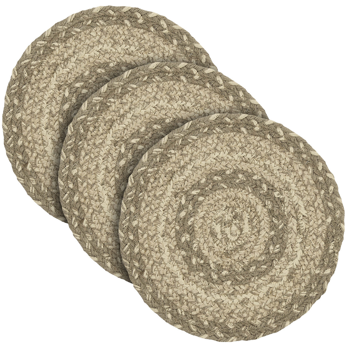 Cobblestone Jute Trivet 8 Set of 3