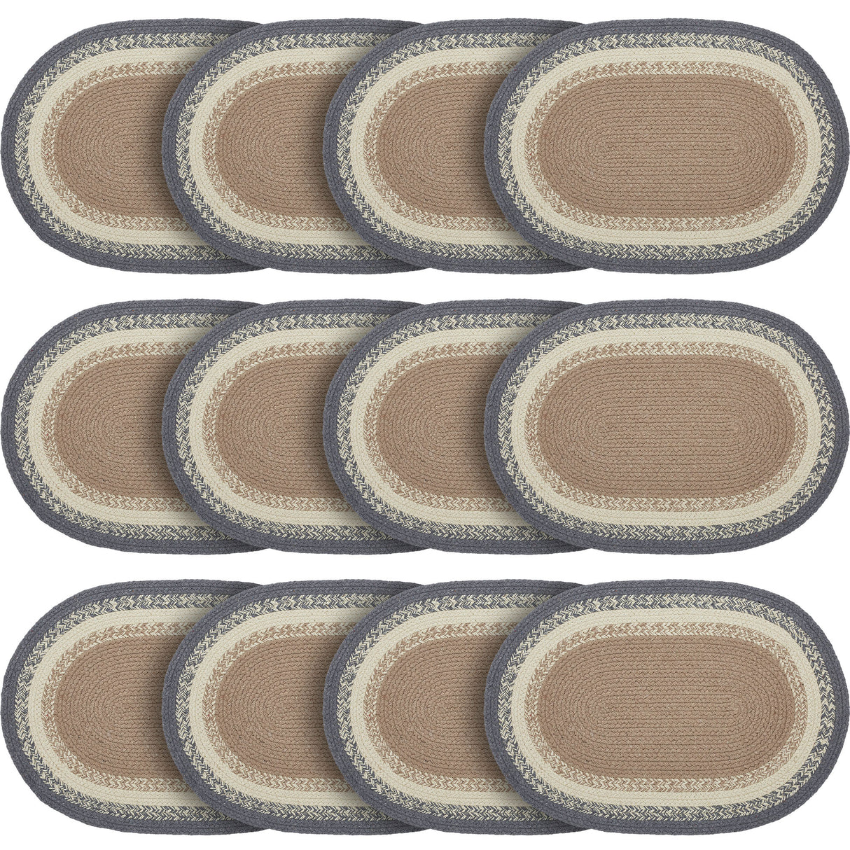 Finders Keepers Oval Placemat 13x19, 12 Pack 12 Pack