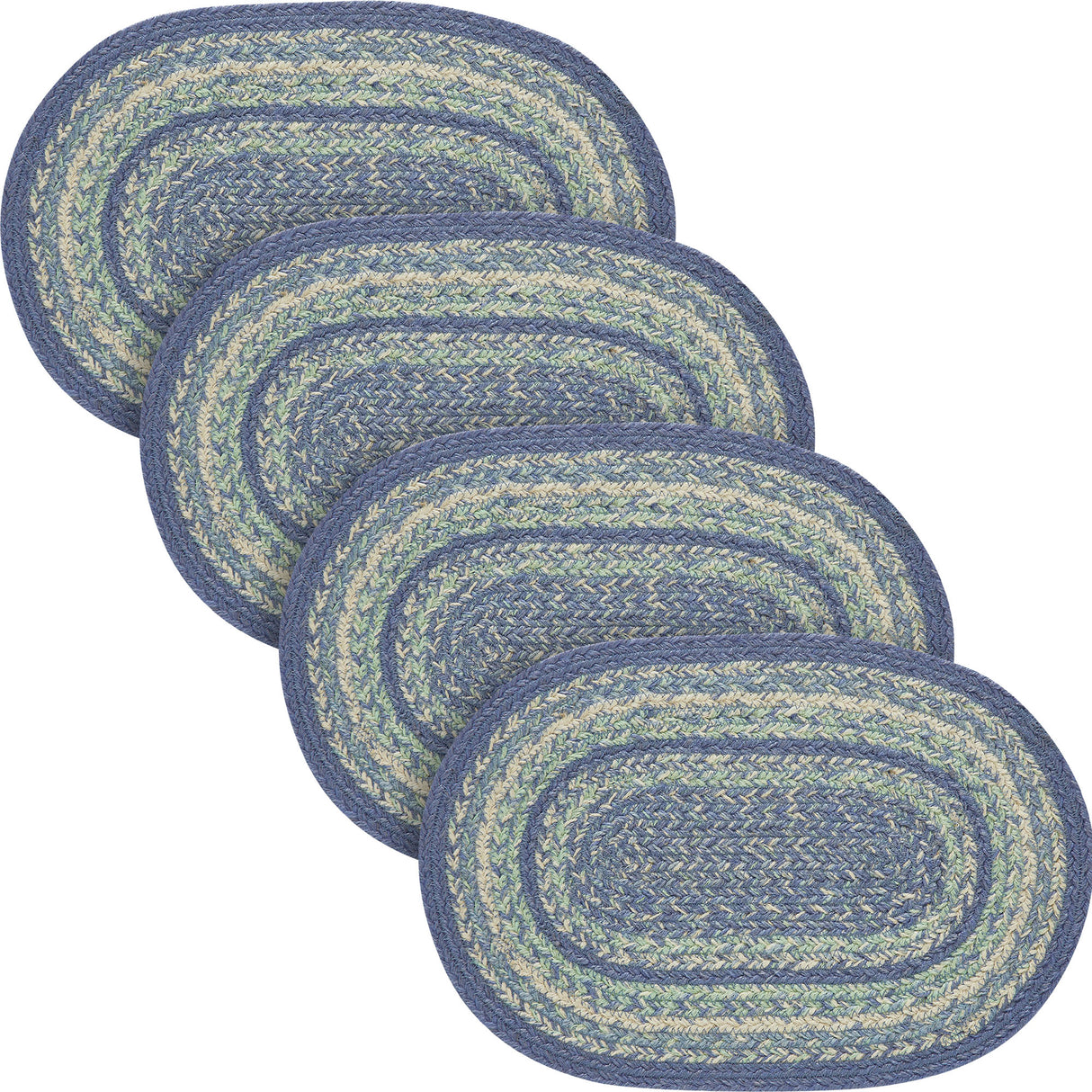 Jolie Jute Oval Placemat 10x15, 4 Pack 4 Pack