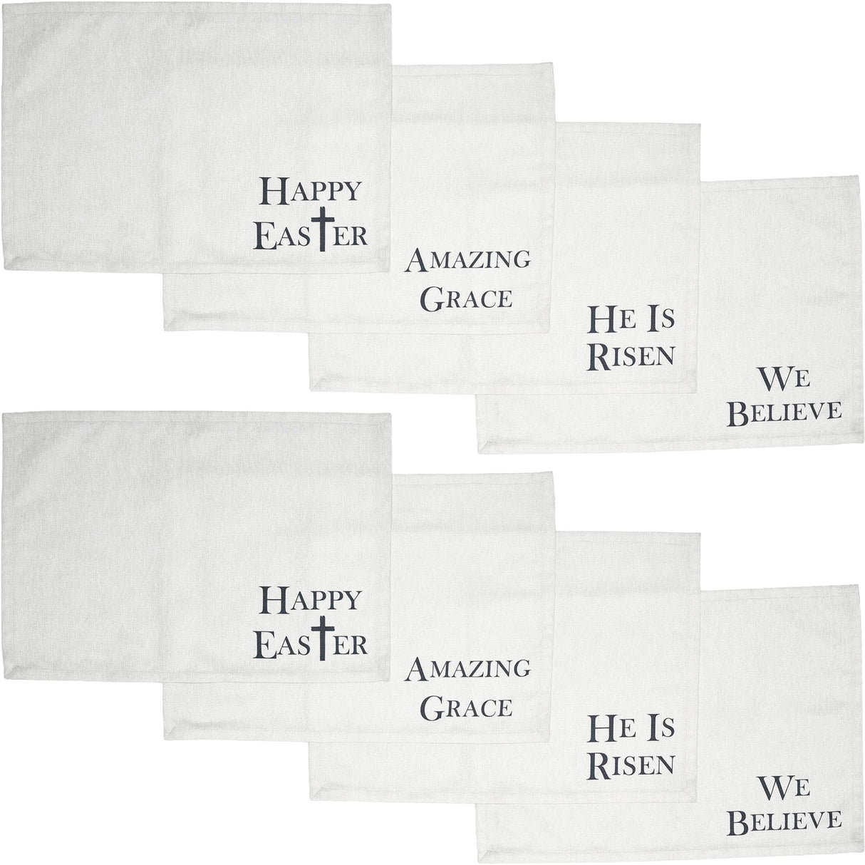Risen Placemat Set of 4 13x19, 8 Pack