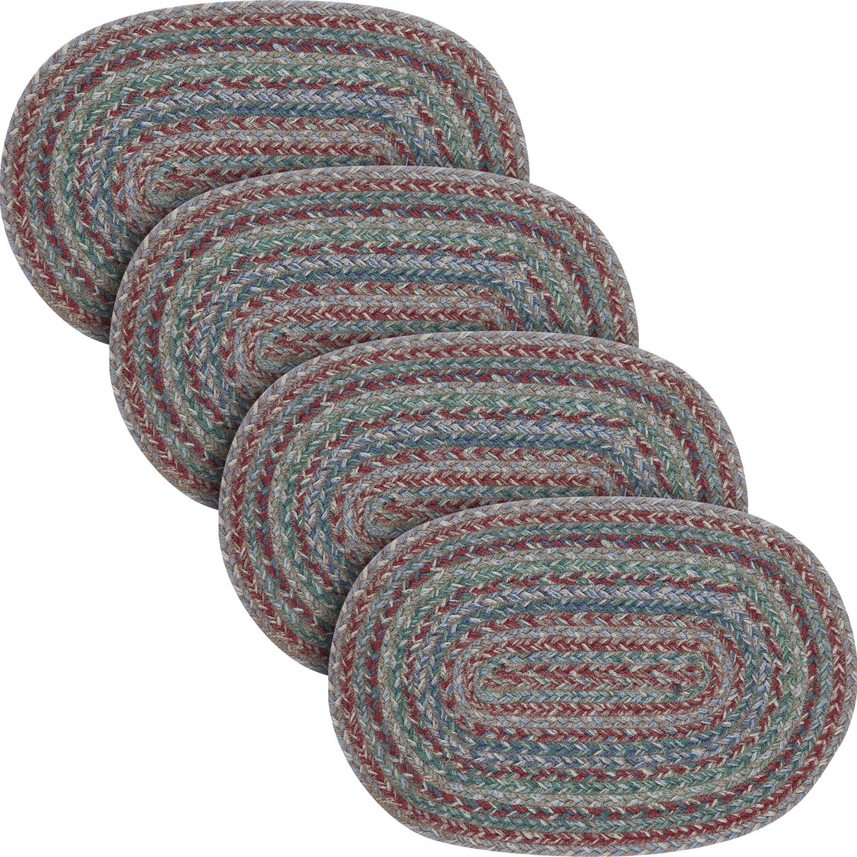 Multi Jute Oval Placemat 10x15, 4 Pack 4 Pack