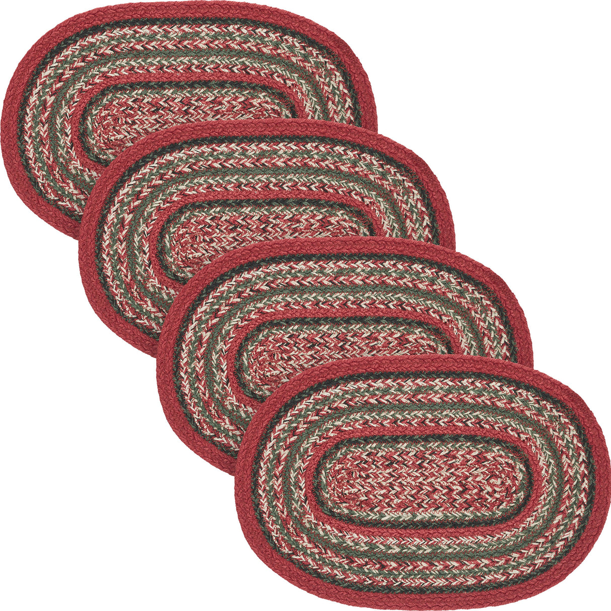 Forrester Indoor/Outdoor Oval Placemat 10x15, 4 Pack 4 Pack