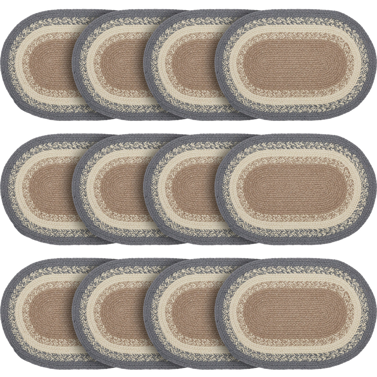 Finders Keepers Oval Placemat 10x15, 12 Pack 12 Pack