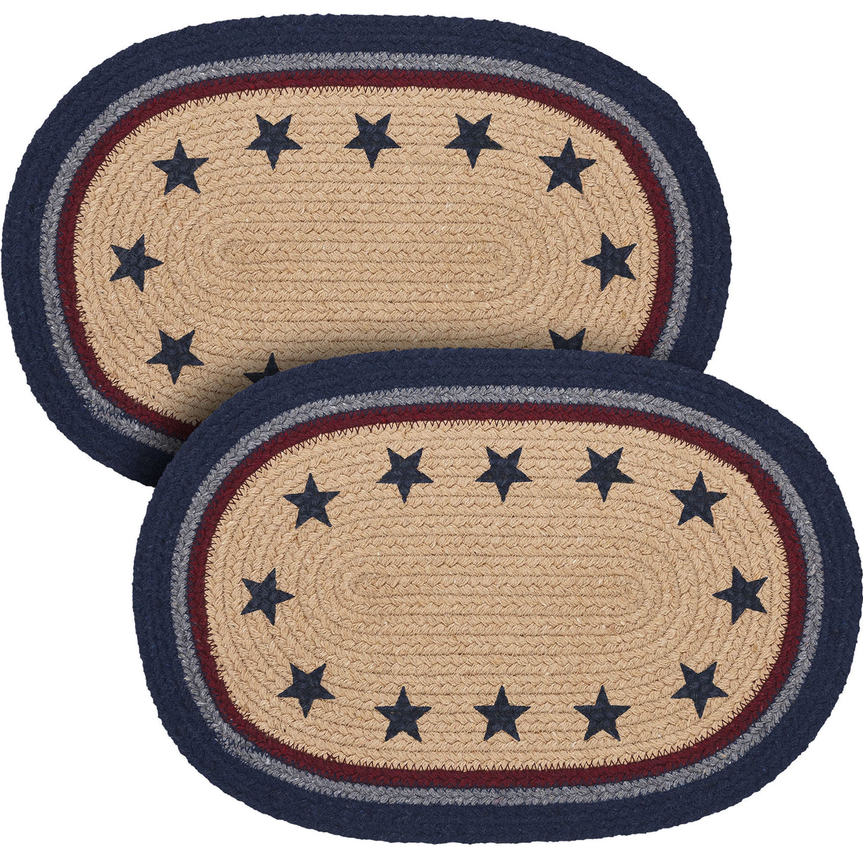 My Country Oval Placemat Stencil Stars 10x15, 2 Pack
