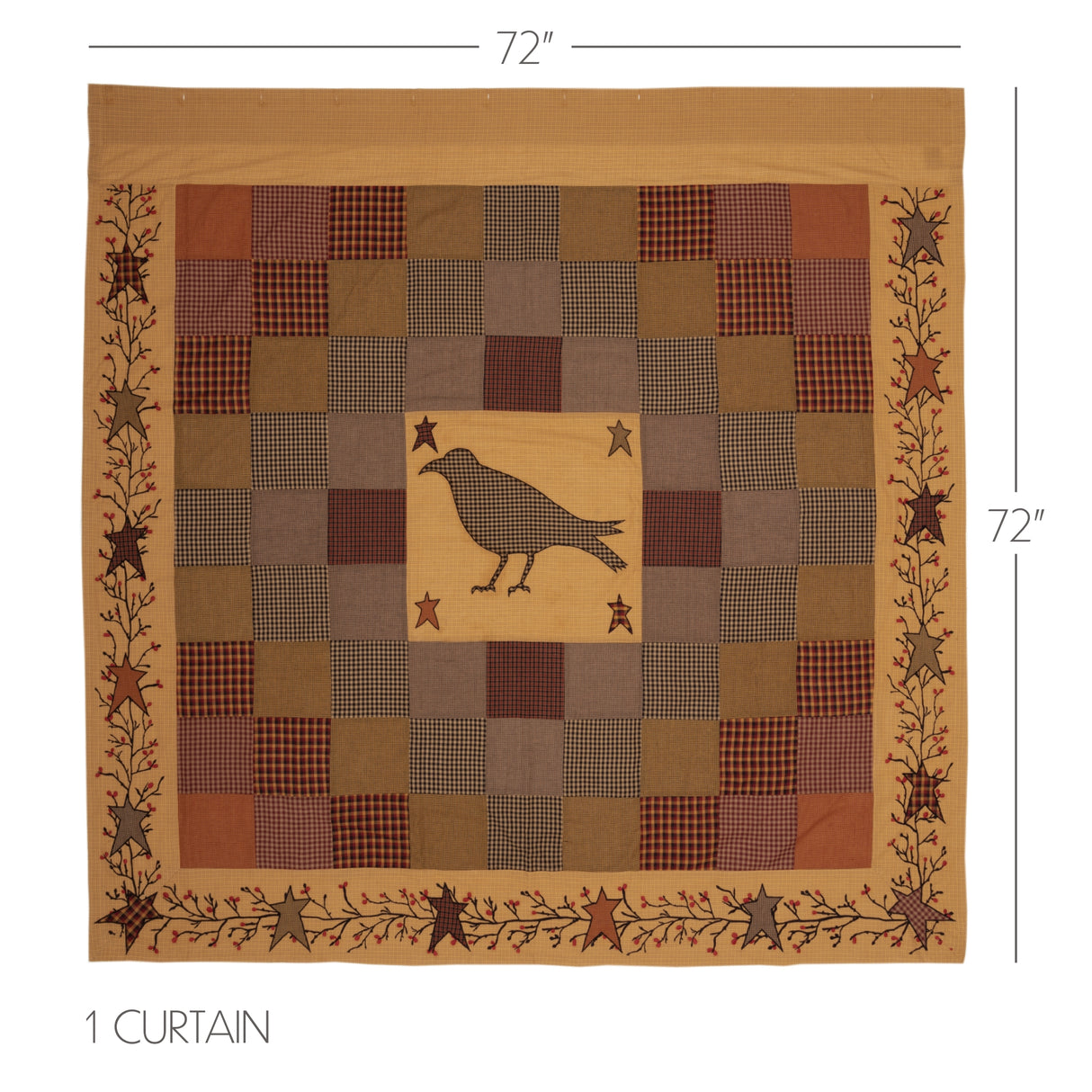 45783-Heritage-Farms-Applique-Crow-and-Star-Shower-Curtain-72x72-image-2