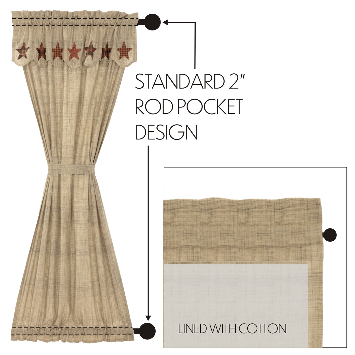 50804-Abilene-Star-Door-Panel-with-Attached-Valance-72x40-image-3