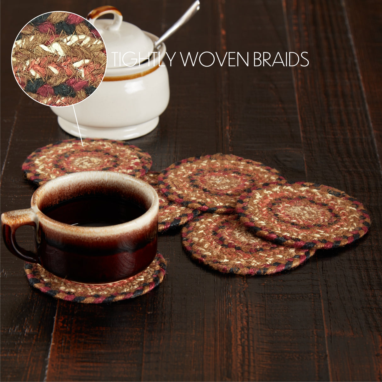 67124-Ginger-Spice-Jute-Coaster-Set-of-6-image-2