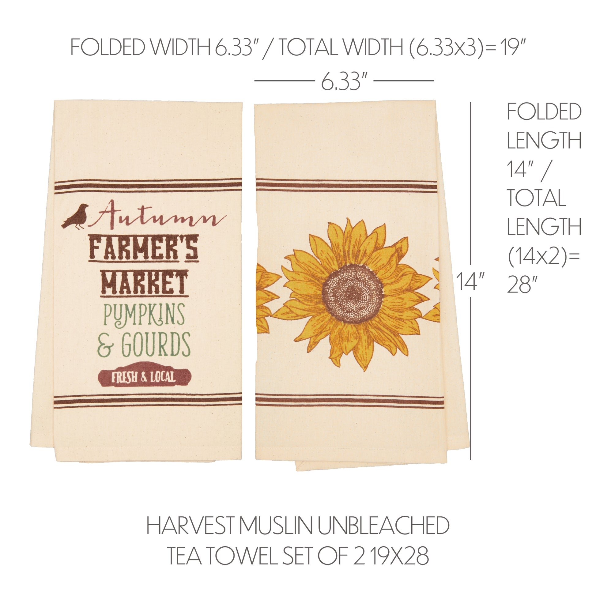 65288-Farmers-Market-Harvest-Muslin-Unbleached-Tea-Towel-Set-of-2-19x28-image