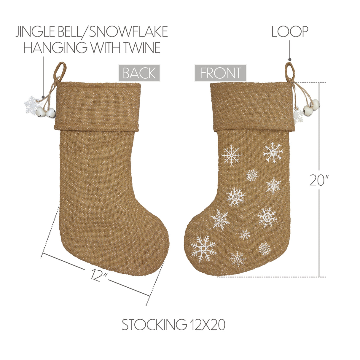 57384-Snowflake-Burlap-Natural-Stocking-12x20-image