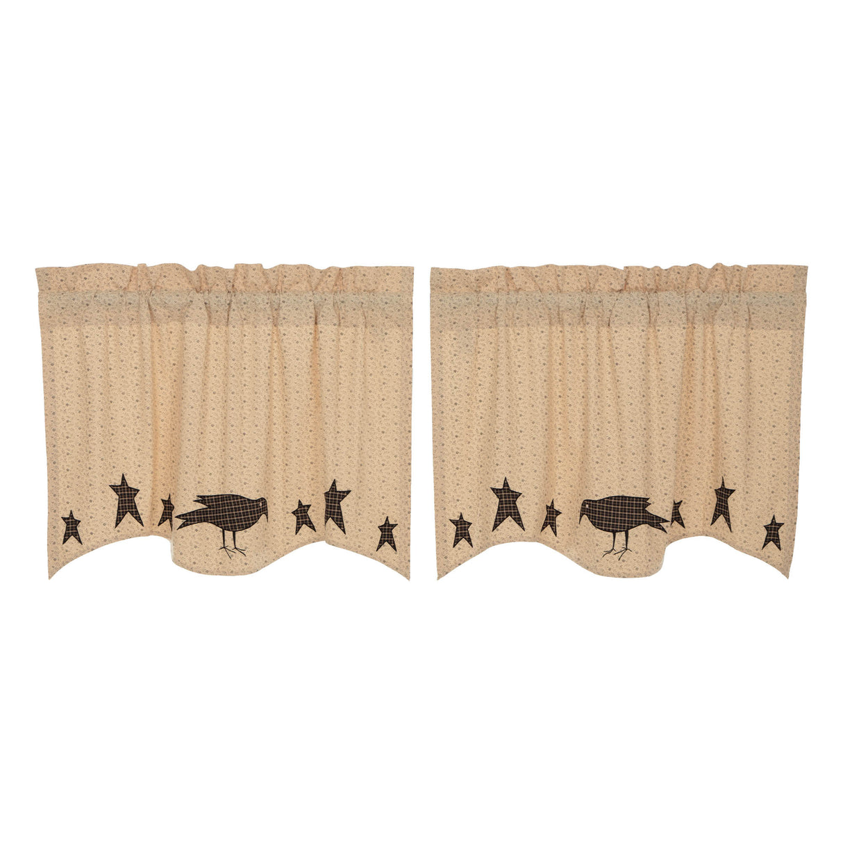 45606-Kettle-Grove-Applique-Crow-and-Star-Tier-Set-of-2-L24xW36-image-1