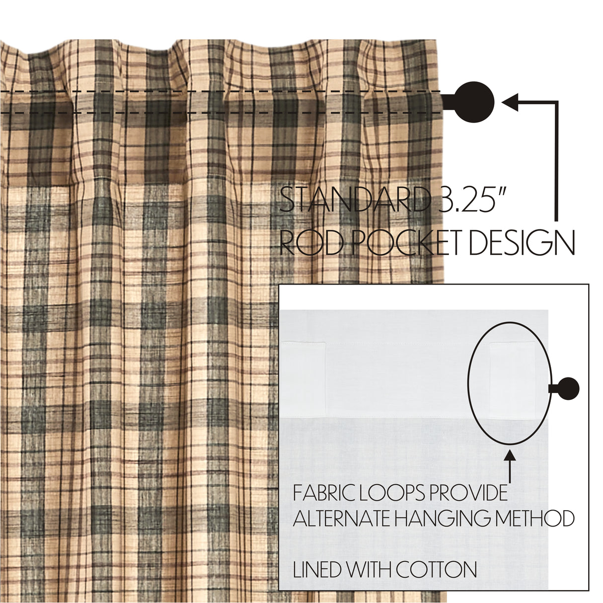 80332-Cider-Mill-Plaid-Prairie-Short-Panel-Set-of-2-63x36x18-image-3