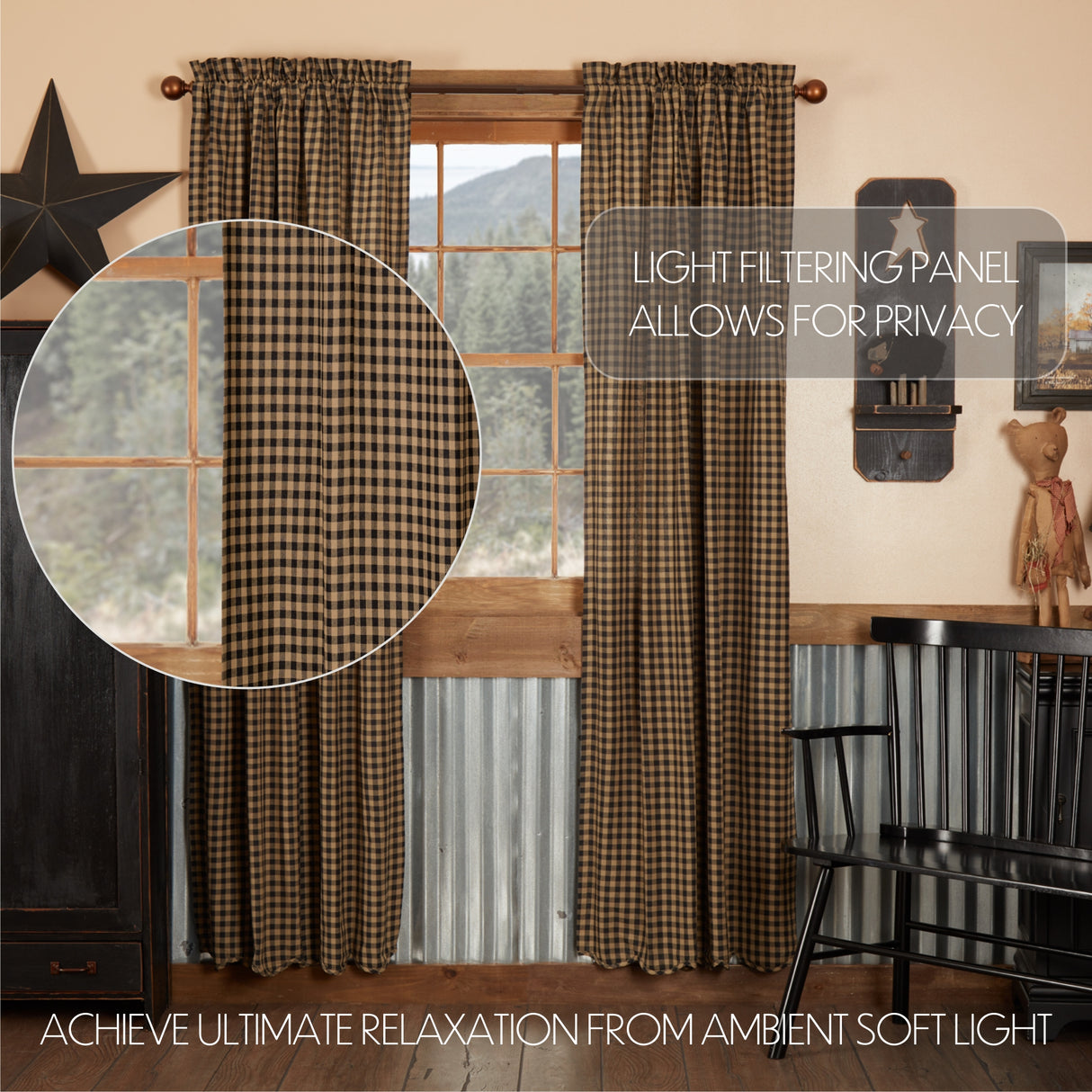 20206-Black-Check-Scalloped-Panel-Set-of-2-84x40-image-2