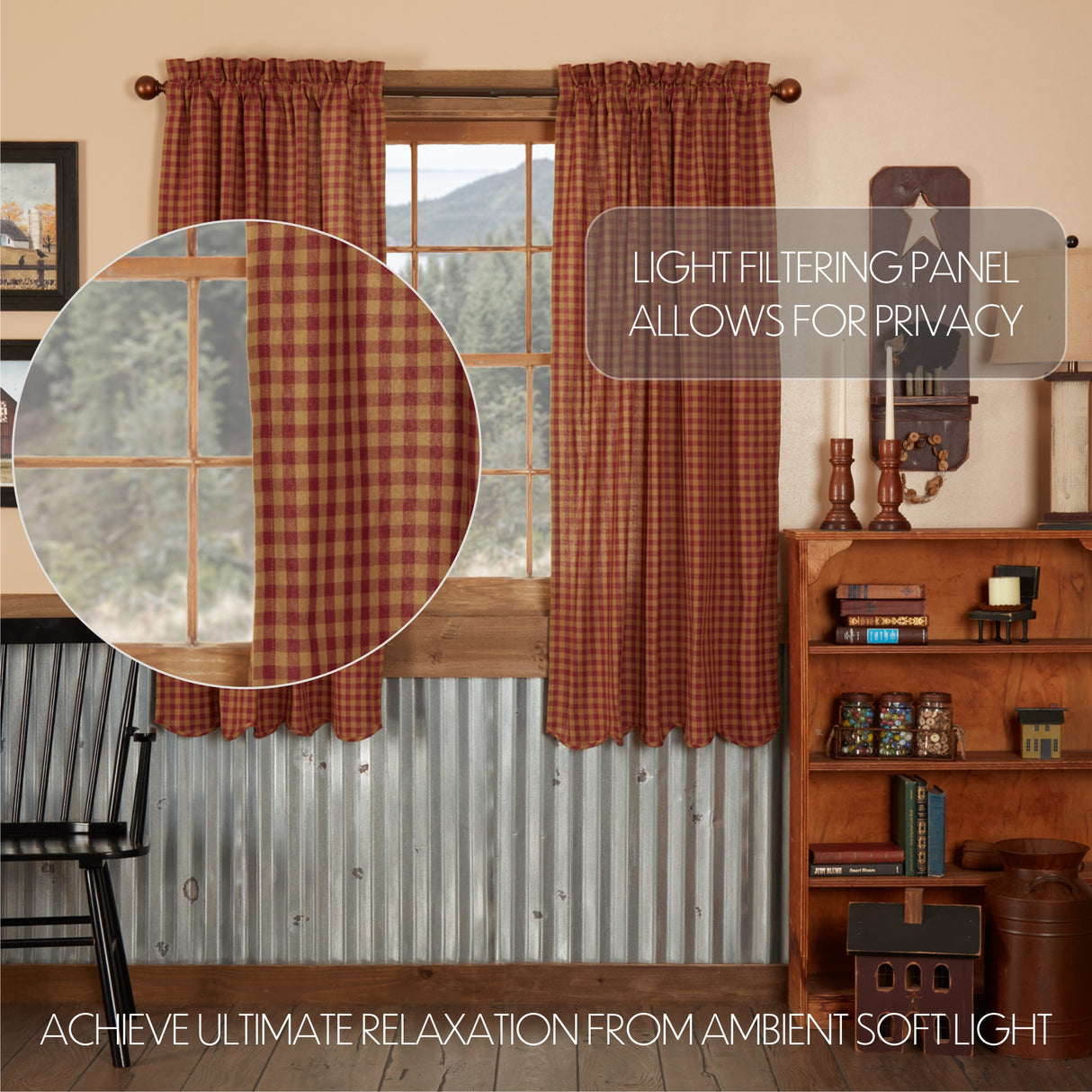 20129-Burgundy-Check-Scalloped-Short-Panel-Set-of-2-63x36-image-2