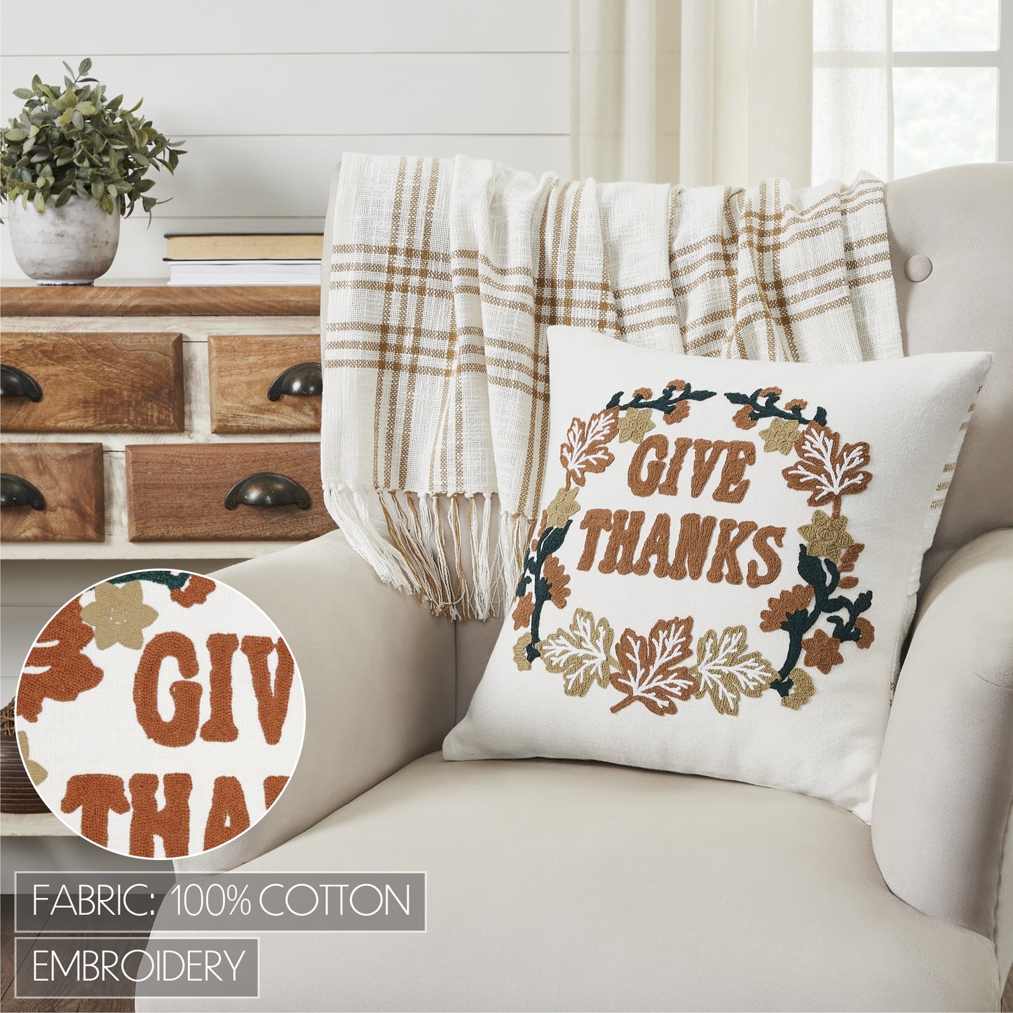 80550-Wheat-Plaid-Give-Thanks-Pillow-Cover-18x18-image-2