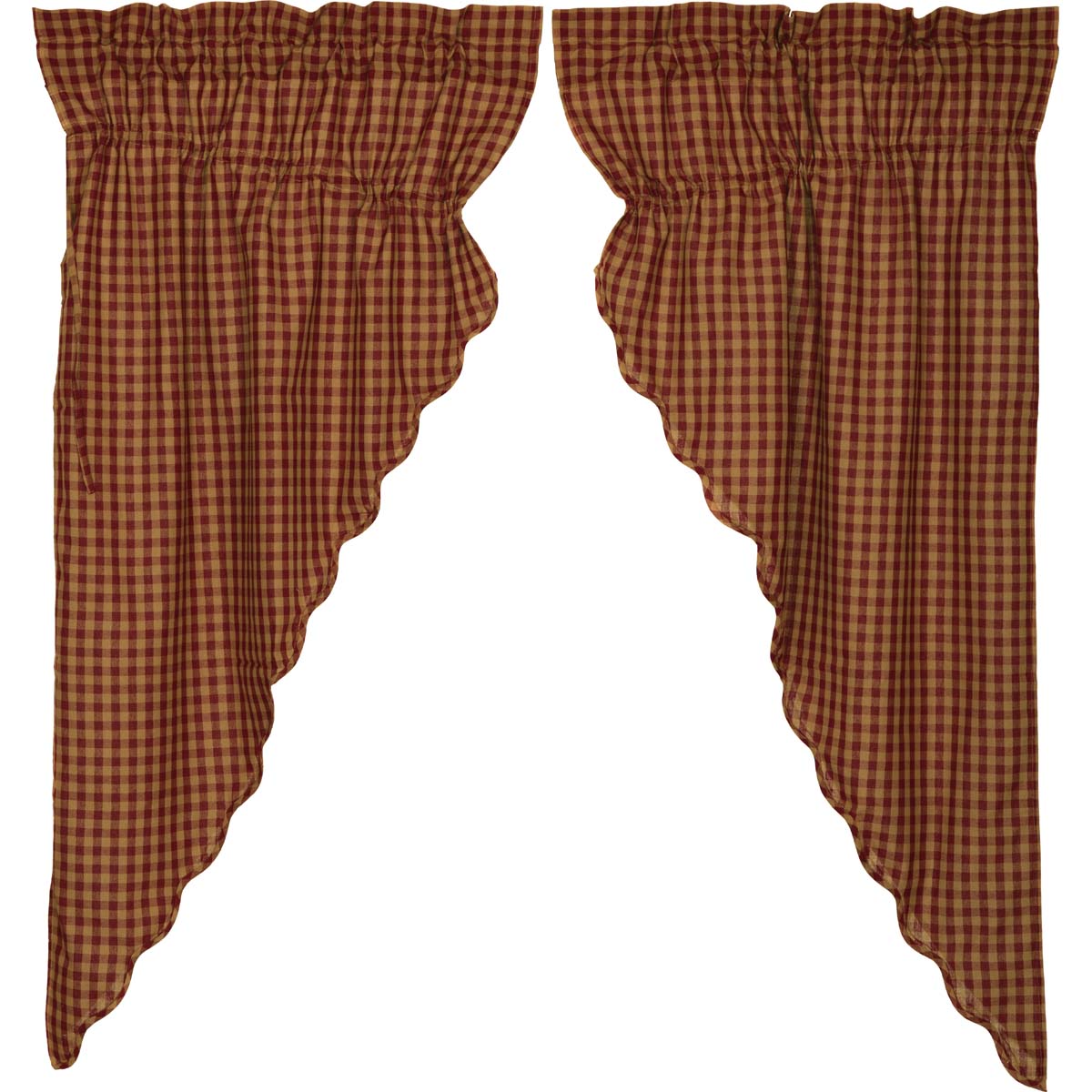 6100-Burgundy-Check-Scalloped-Prairie-Short-Panel-Set-of-2-63x36x18-image-6