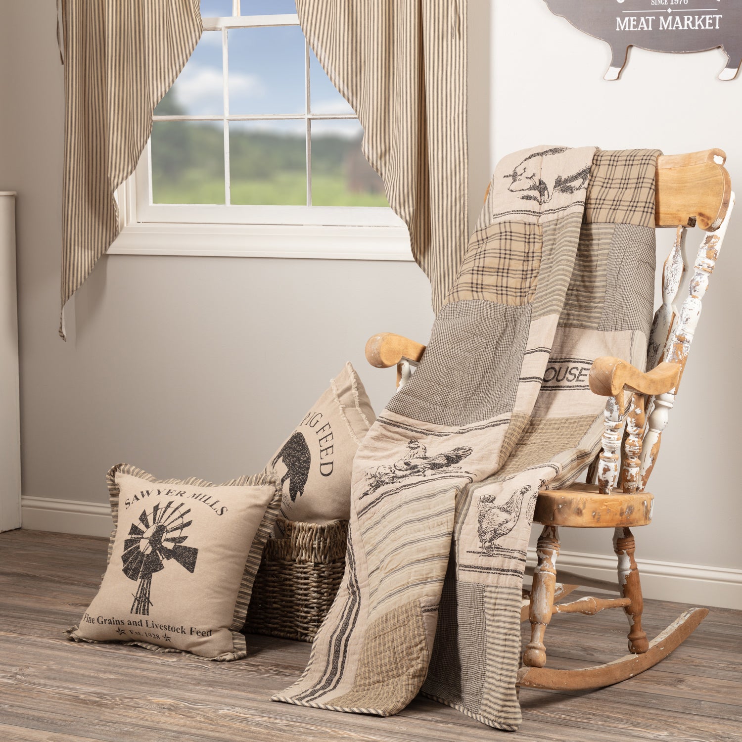 Farmhouse outlet quilted throws