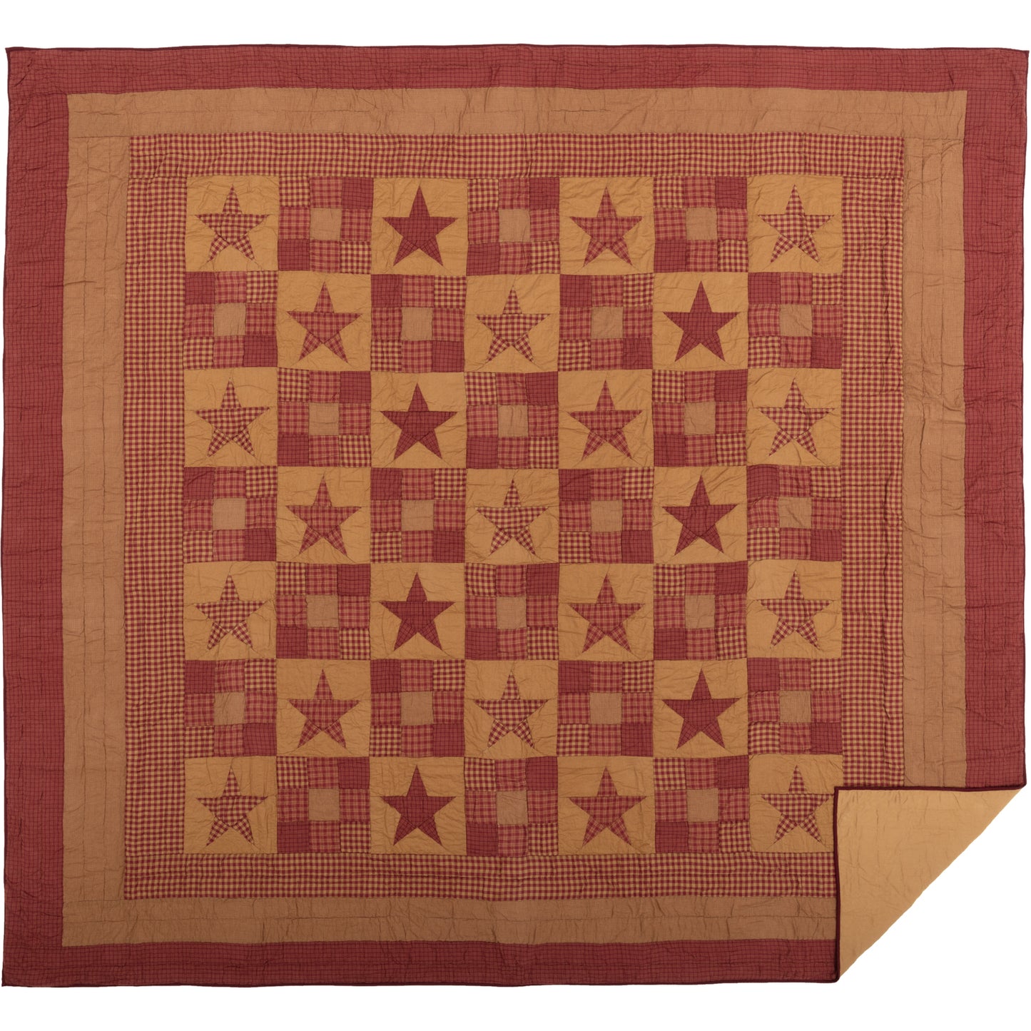 51248-Ninepatch-Star-California-King-Quilt-130Wx115L-image-4