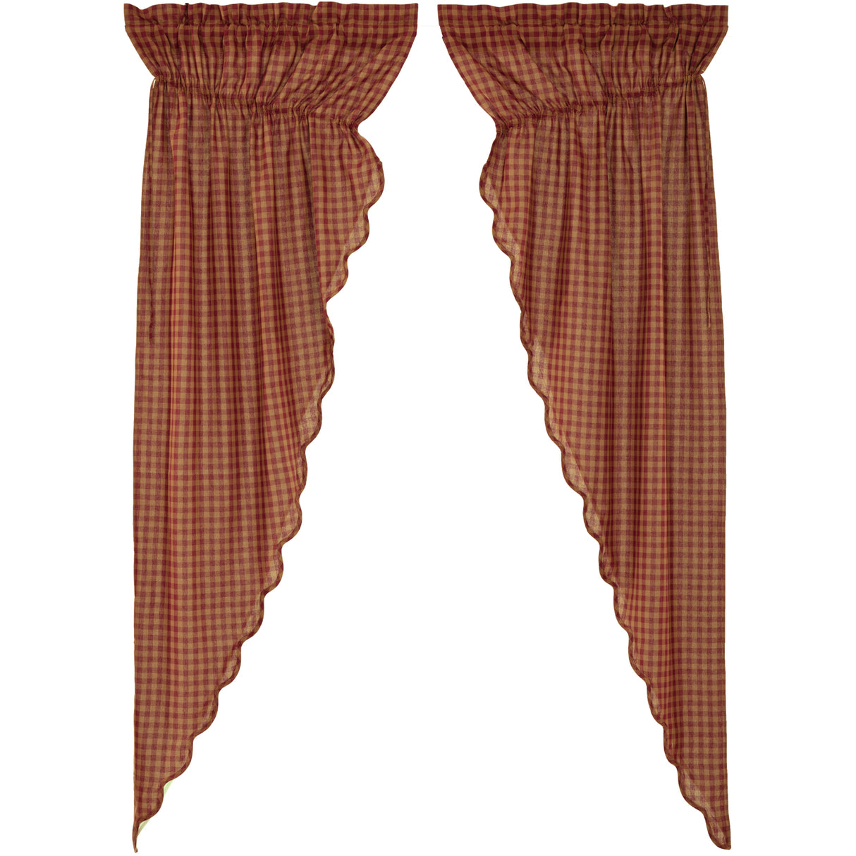 51148-Burgundy-Check-Scalloped-Prairie-Long-Panel-Set-of-2-84x36x18-image-6
