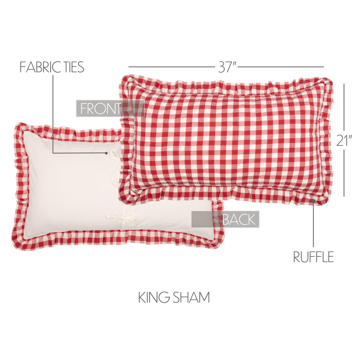 51770-Annie-Buffalo-Red-Check-Ruffled-King-Sham-21x37-image-1