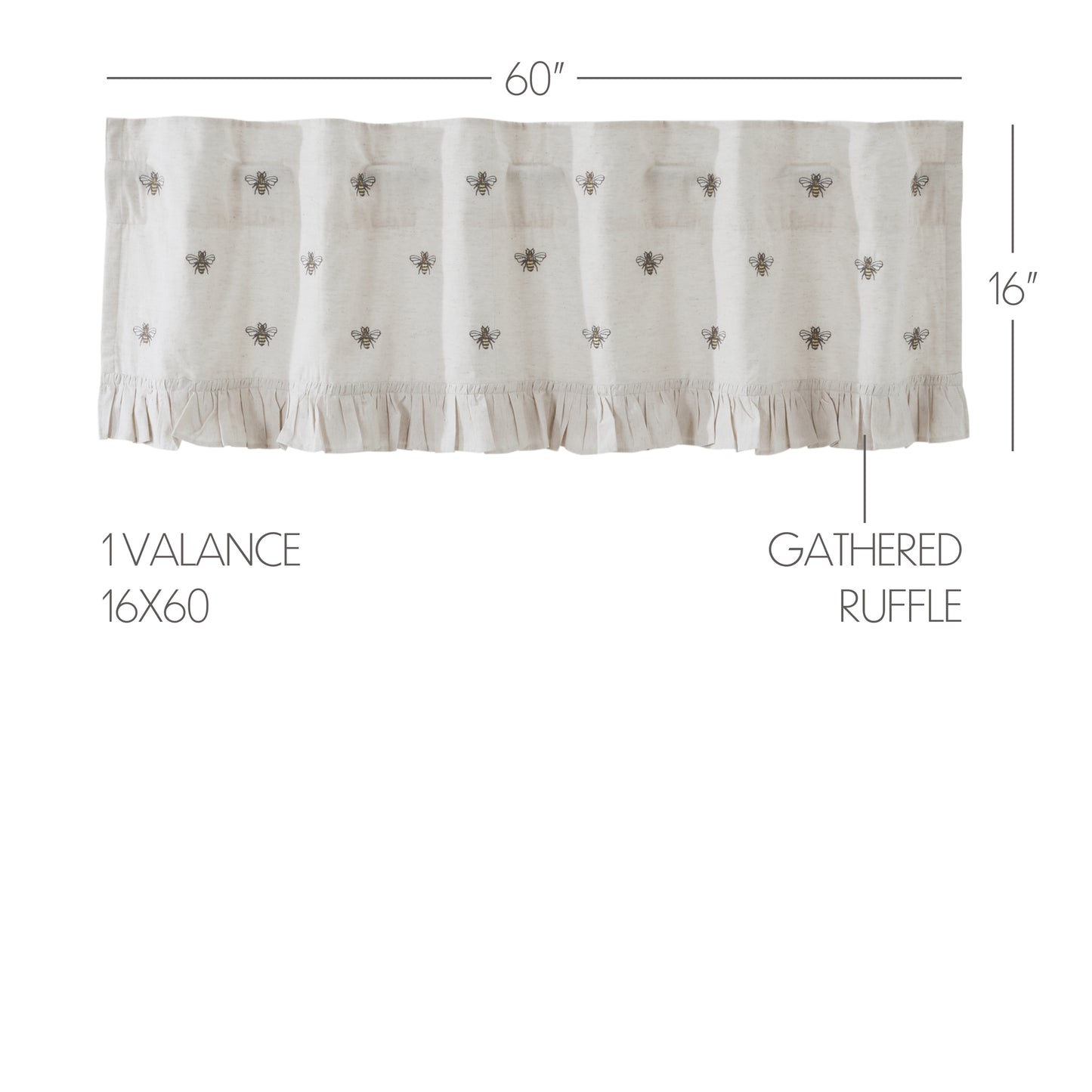 81264-Embroidered-Bee-Valance-16x60-image-1