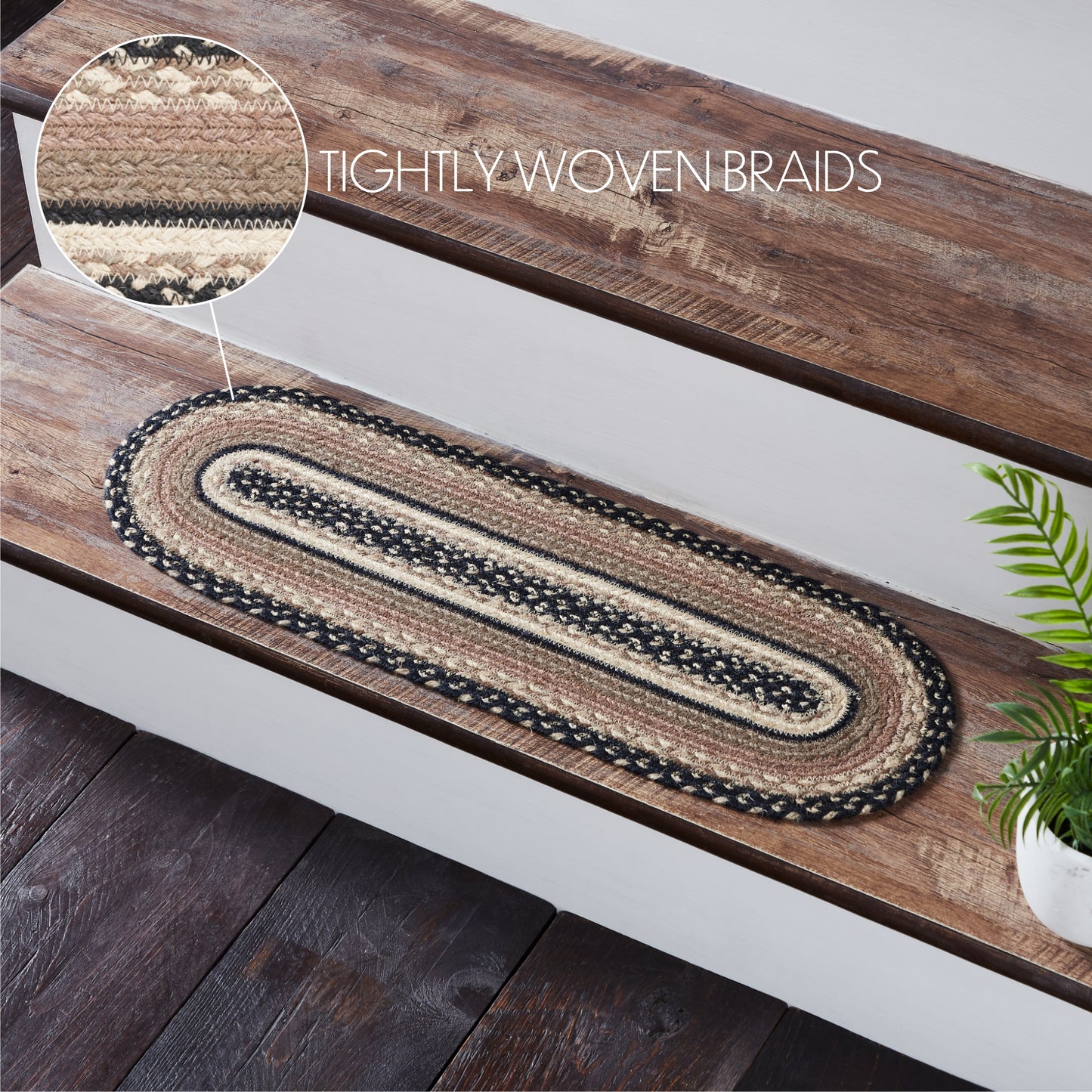 81454-Sawyer-Mill-Charcoal-Creme-Jute-Stair-Tread-Oval-Latex-8.5x27-image-2
