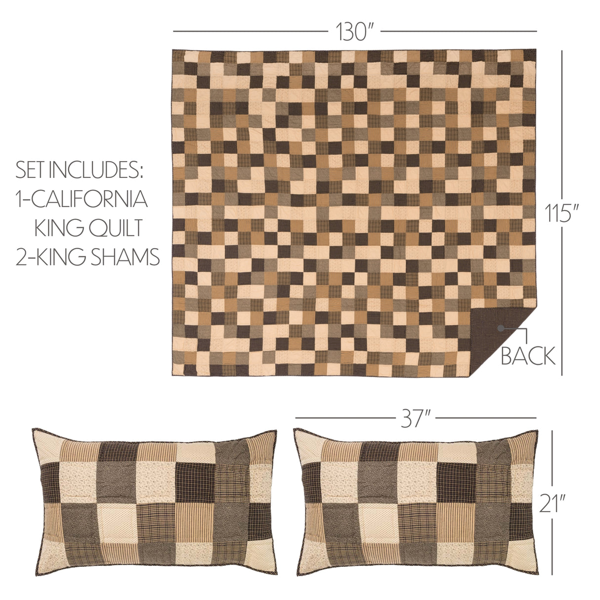51733-Kettle-Grove-California-King-Quilt-Set-1-Quilt-130Wx115L-w-2-Shams-21x37-image-1