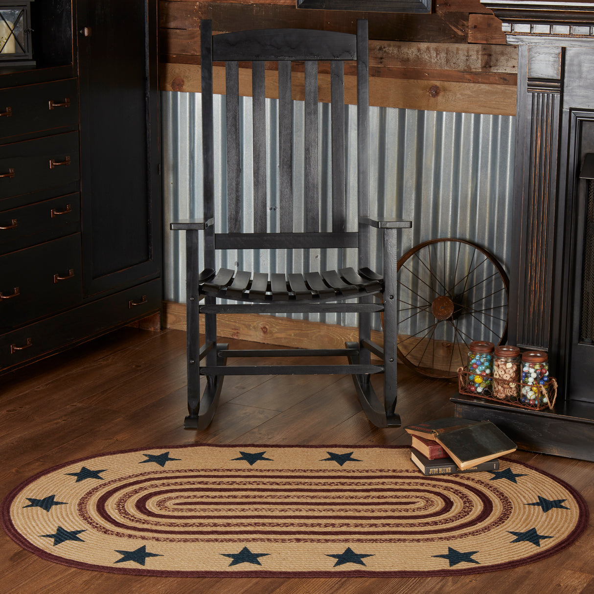 69489-Potomac-Jute-Rug-Oval-Stencil-Stars-w-Pad-36x60-image-1