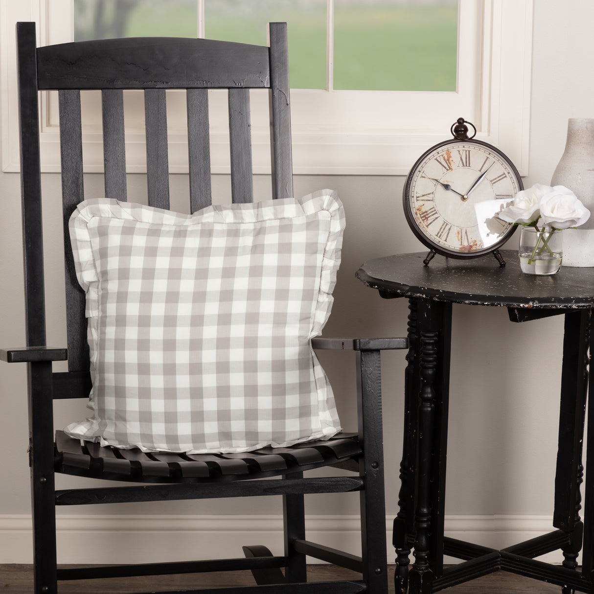 40455-Annie-Buffalo-Grey-Check-Ruffled-Fabric-Pillow-18x18-image-3