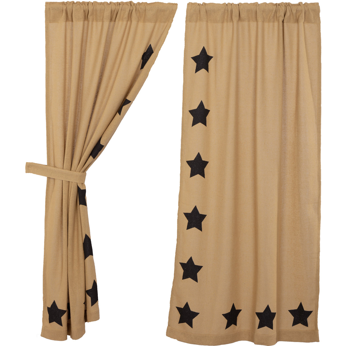 17479-Burlap-w-Black-Stencil-Stars-Short-Panel-Set-of-2-63x36-image-6