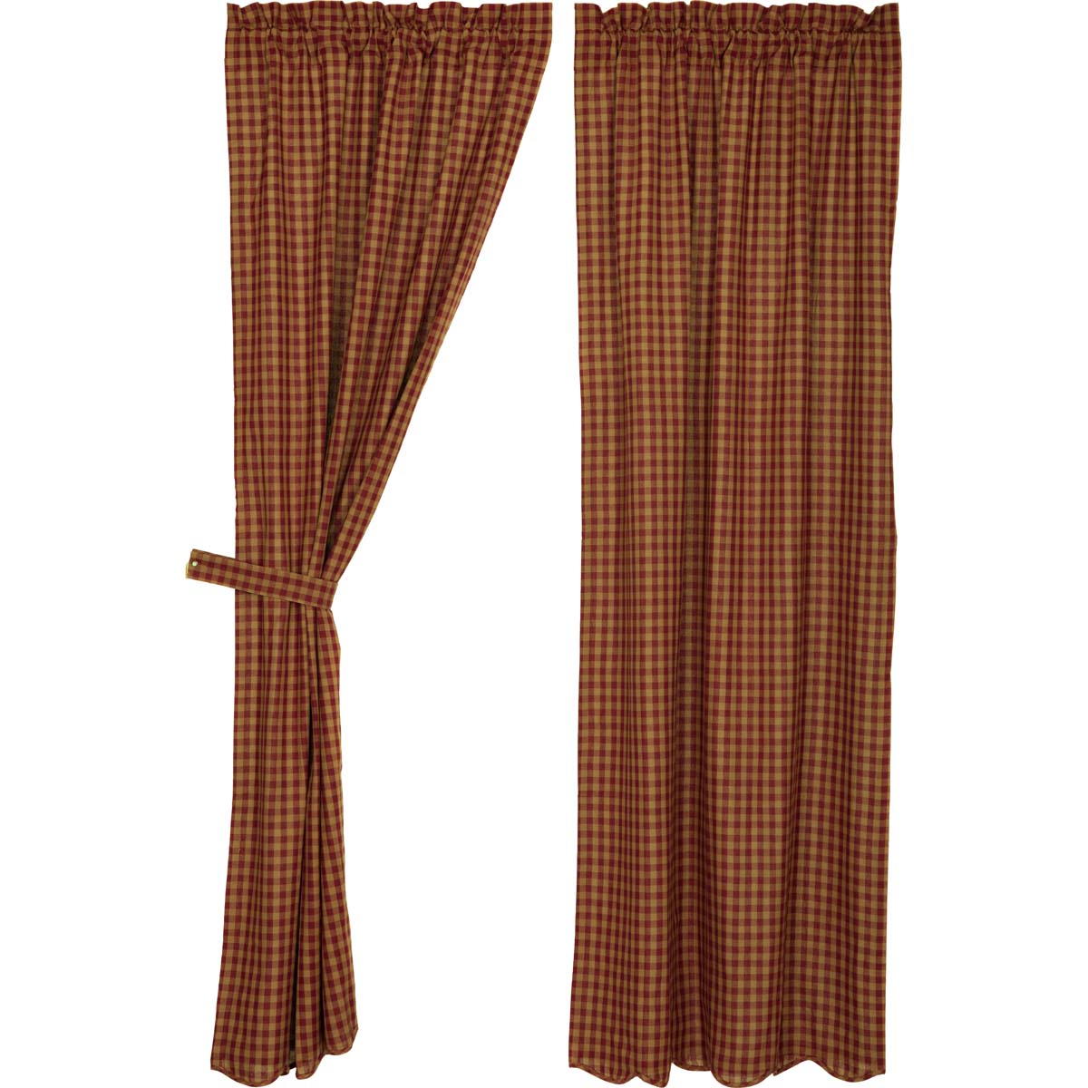 6096-Burgundy-Check-Scalloped-Panel-Set-of-2-84x40-image-6